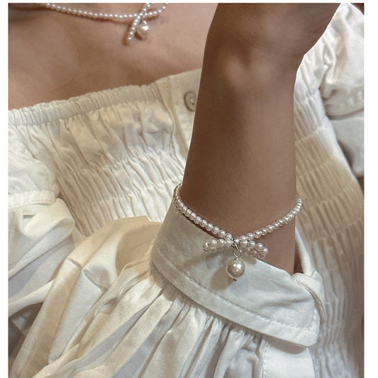 925 sterling silver fashion design bow bracelet