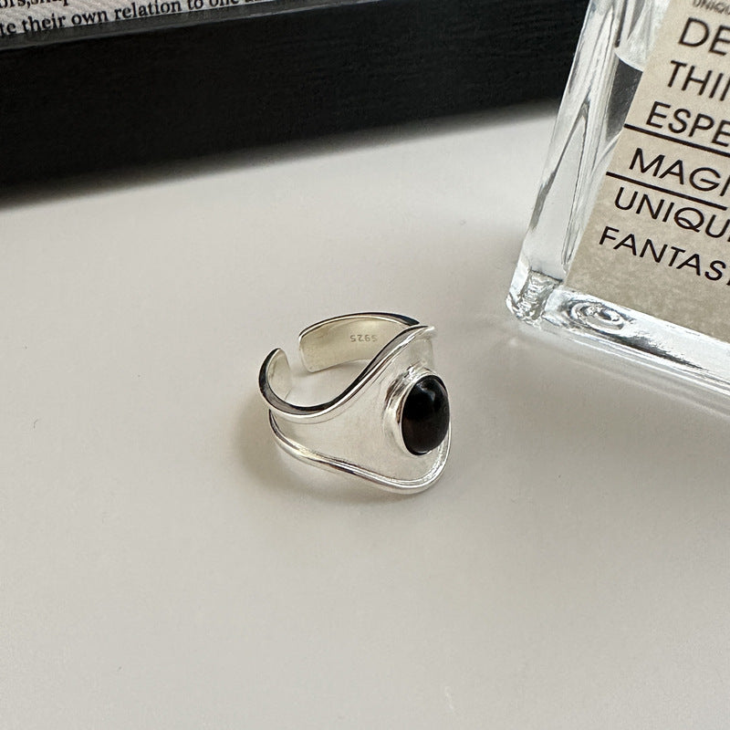 925 Sterling Silver Onyx Ring