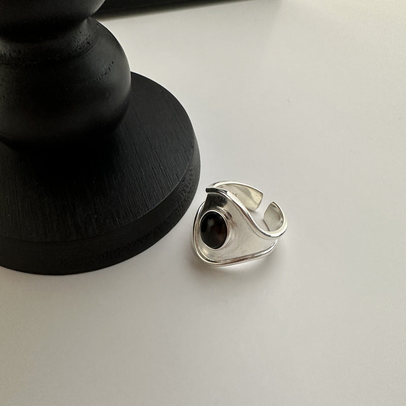 925 Sterling Silver Onyx Ring