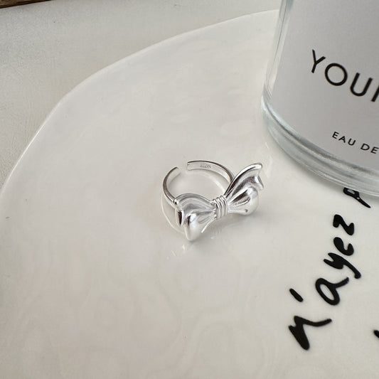 925 Sterling Silver Bow Ring