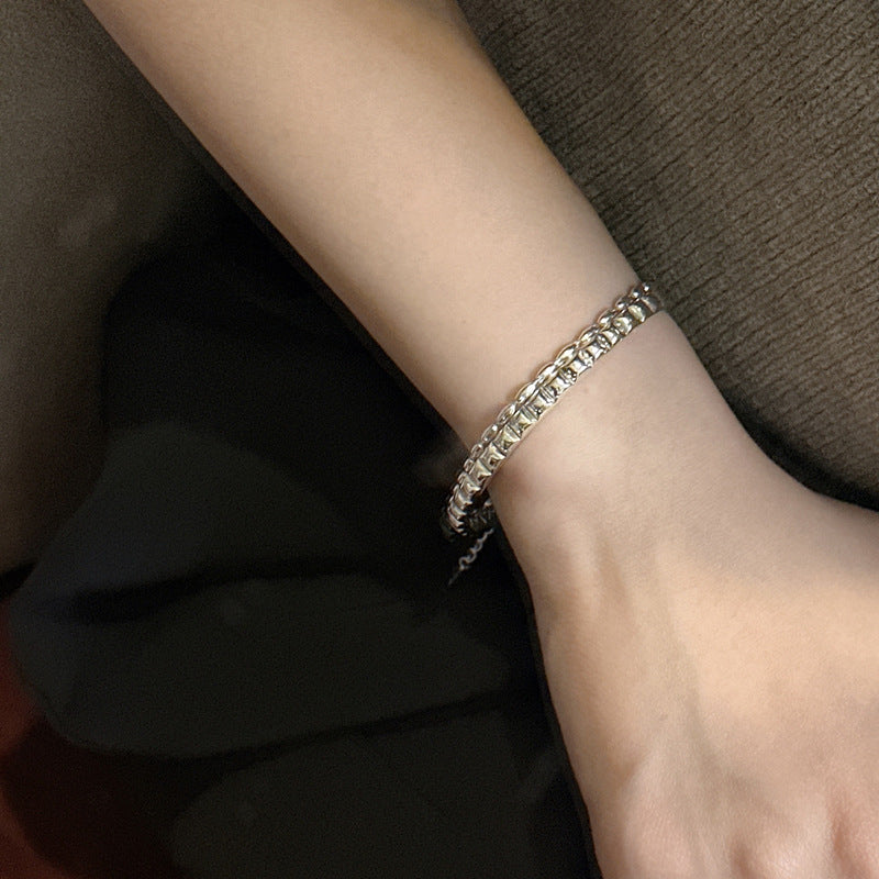 925 Sterling Silver Delicate Bracelet Bangle