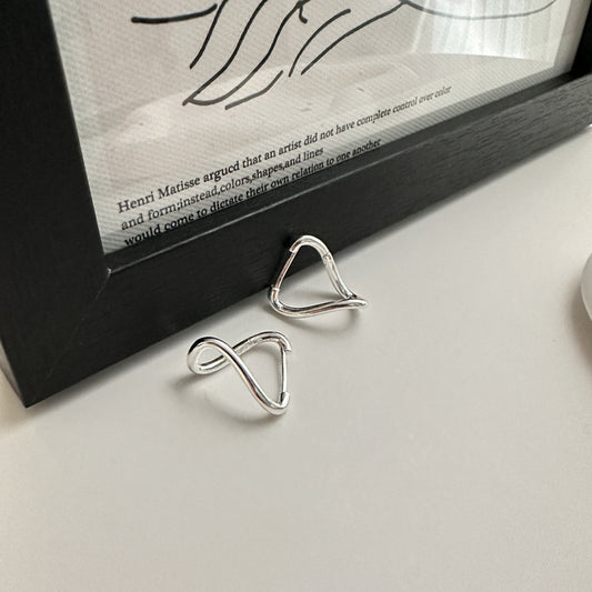 925 Sterling Silver Twisted Earrings