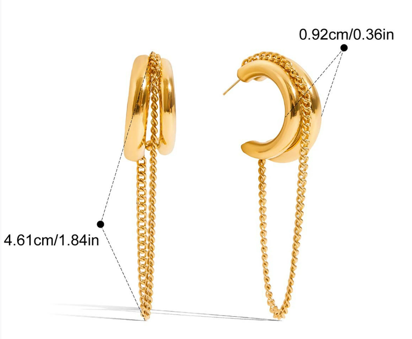 Stainless steel earrings