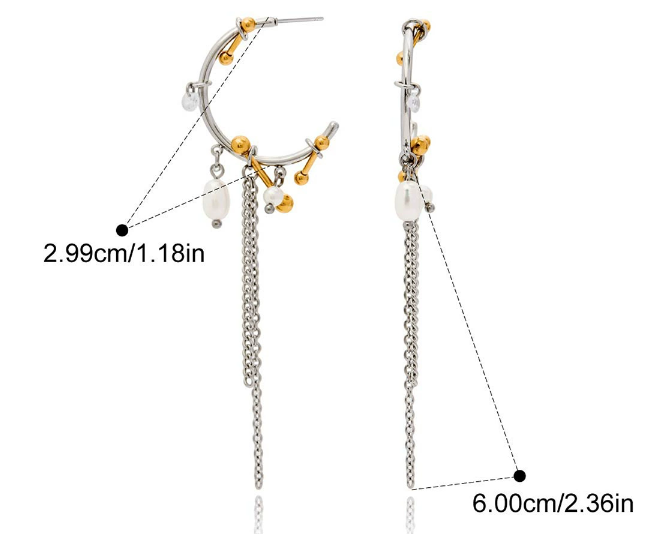 Stainless steel earrings