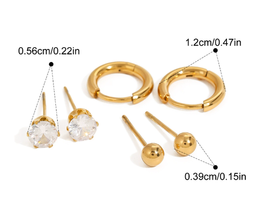 Stainless steel earrings