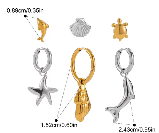 Stainless steel earrings