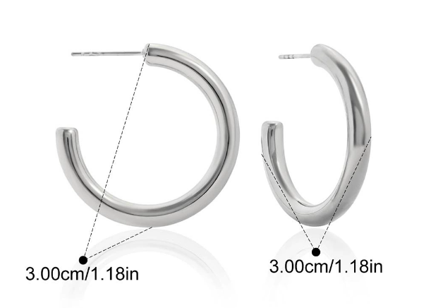 Stainless steel earrings