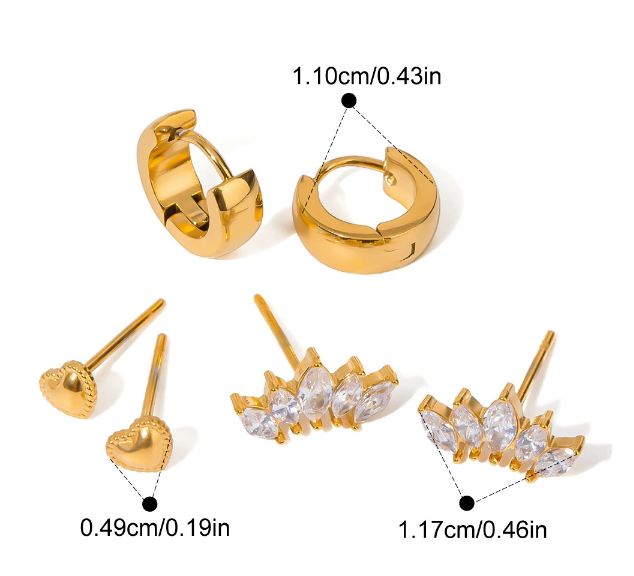 Stainless steel earrings