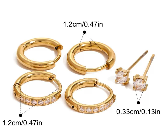 Stainless steel earrings