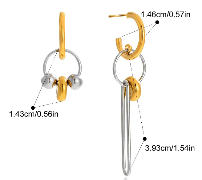 Stainless steel earrings