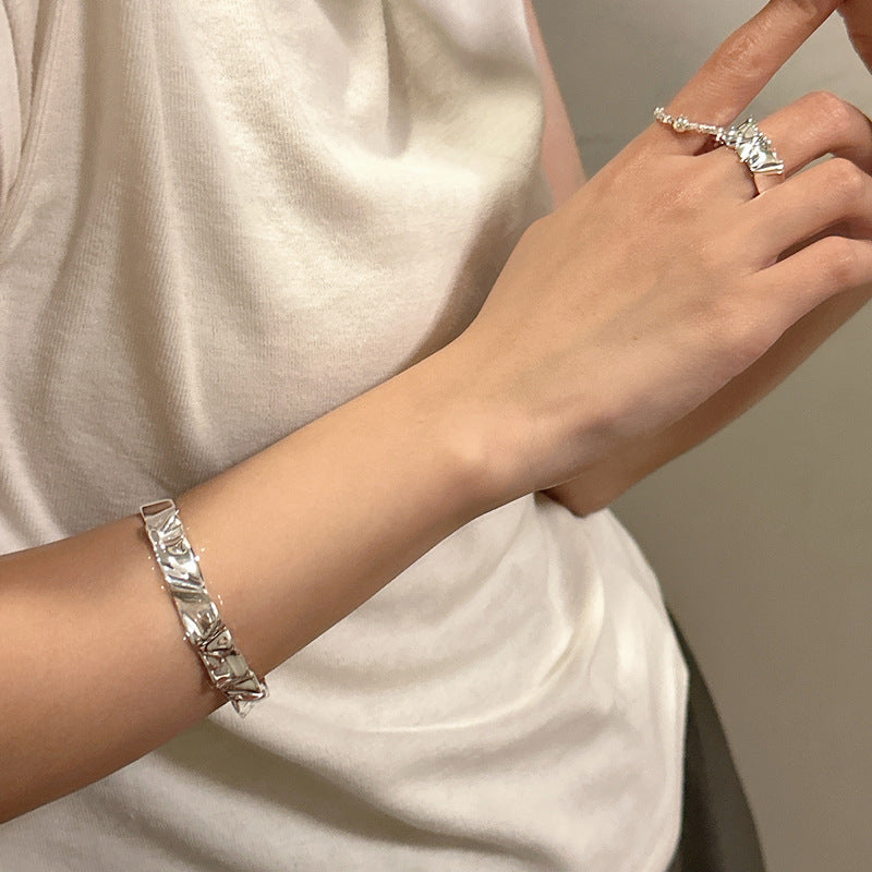 925 Sterling Silver Chic Bracelet Bangle