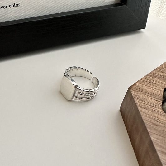 925 Sterling Silver Chunky Ring