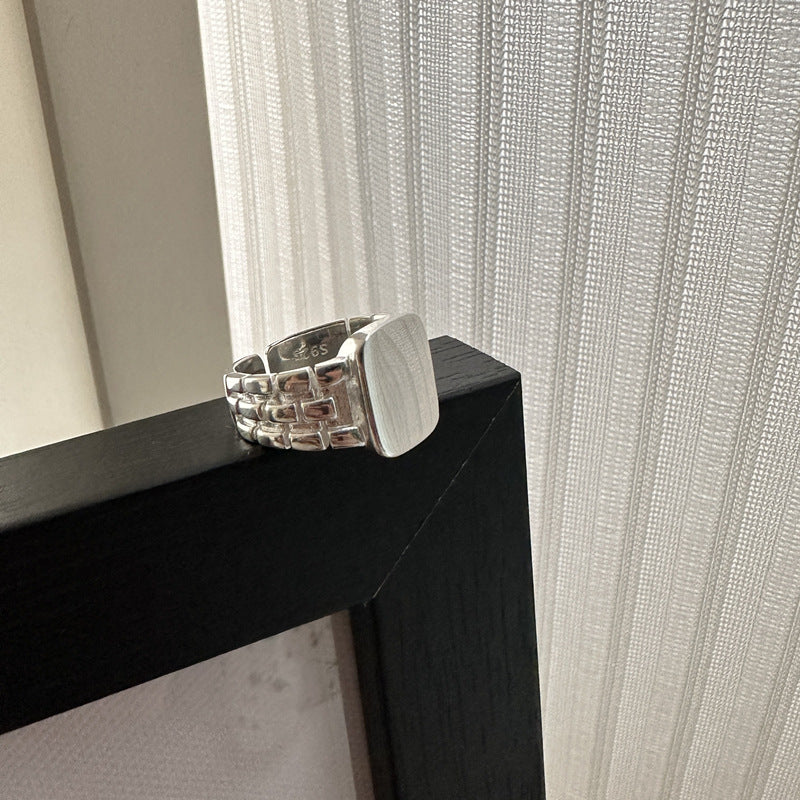 925 Sterling Silver Chunky Ring
