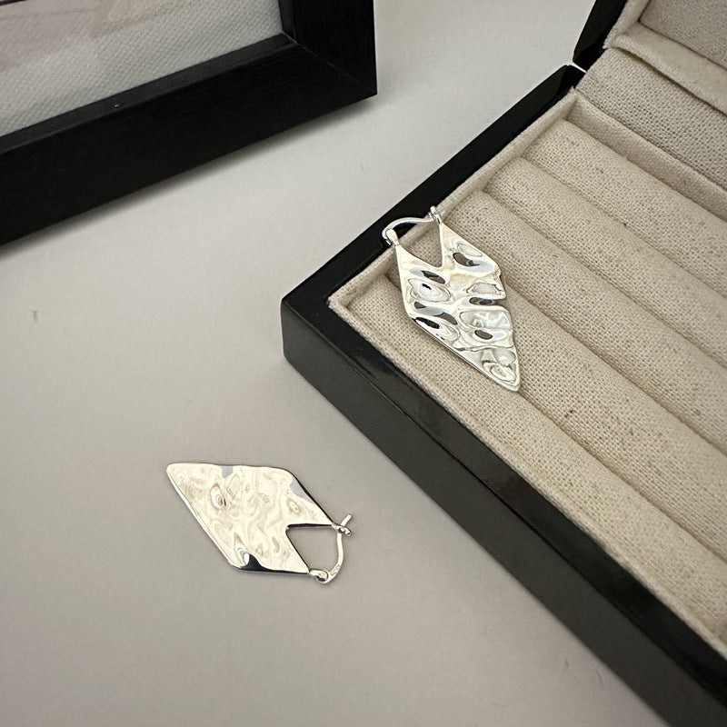 925 Sterling Silver Leaf Shape Earrings