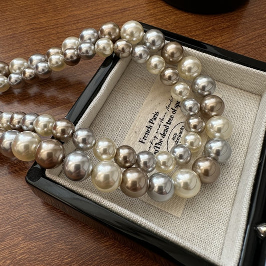 925 sterling silver fashion necklace with mother of pearl