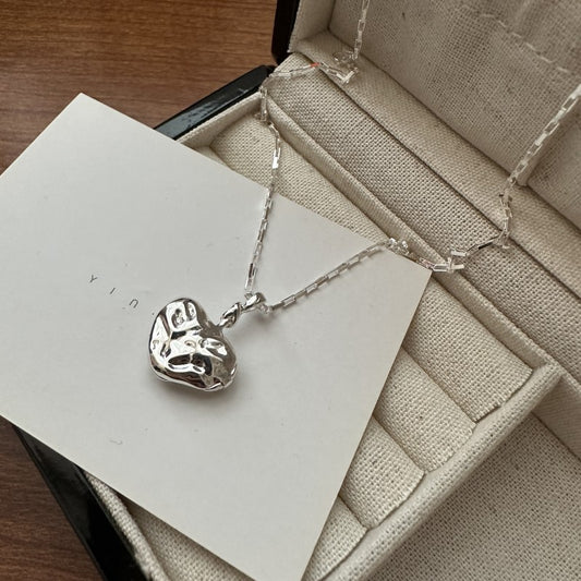 925 sterling silver fashion broken love necklace