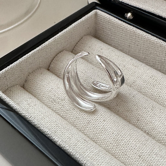 925 sterling silver fashion niche drop glaze ring
