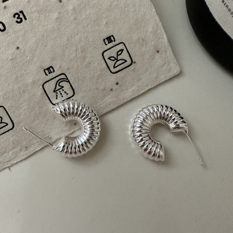 925 sterling silver simple classic earring