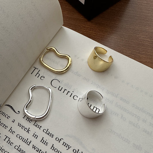 925 sterling silver cuff earring