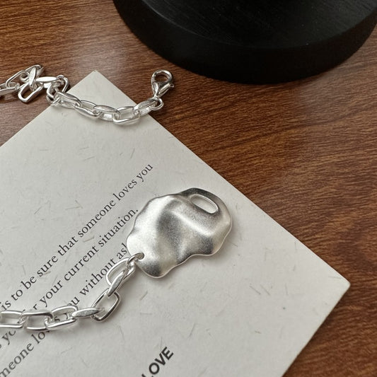 925 sterling silver simple personality bracelet