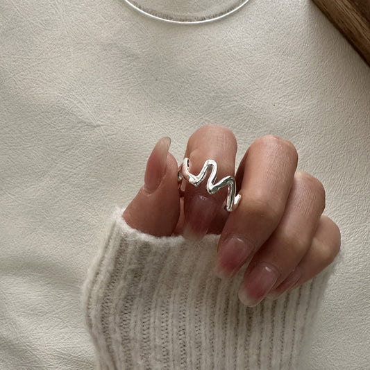 925 Sterling Silver Wave Ring