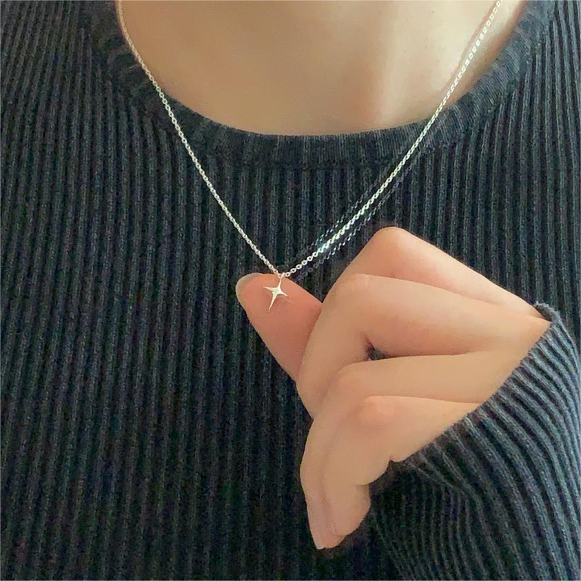 925 sterling silver Fashion Star necklace – tolovejewelry