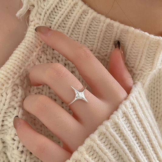925 sterling silver Fashion Star Ring