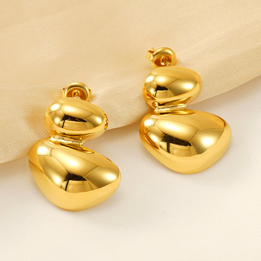 Irregular design temperament simple earring