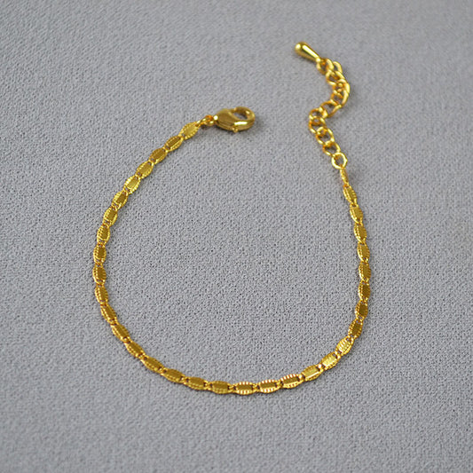 Fashion Brass Chain Bracelet Bangle
