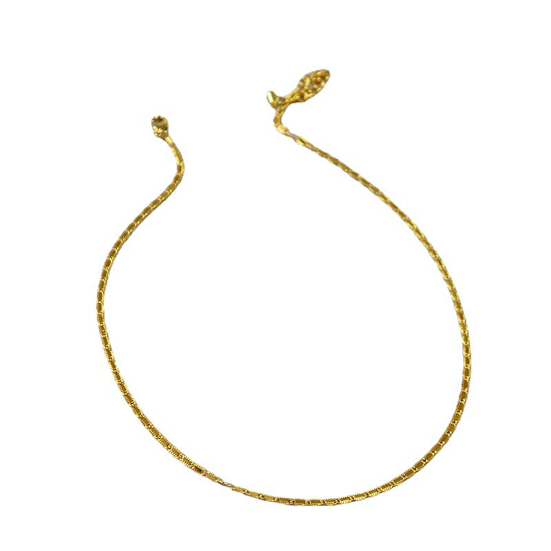 Brass Thin Chain Necklace