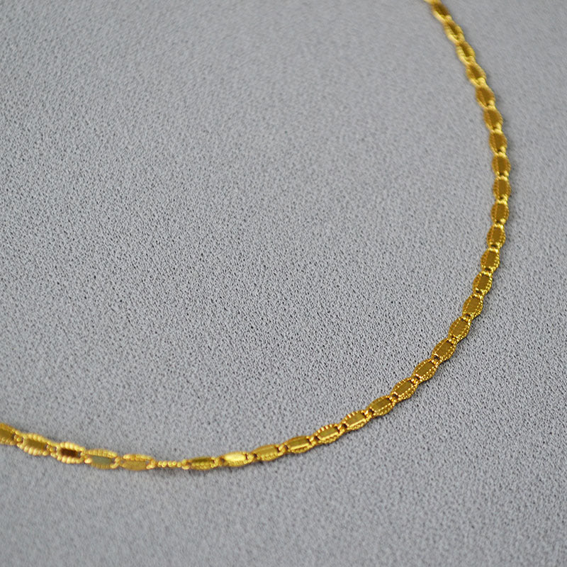 Brass Thin Chain Necklace