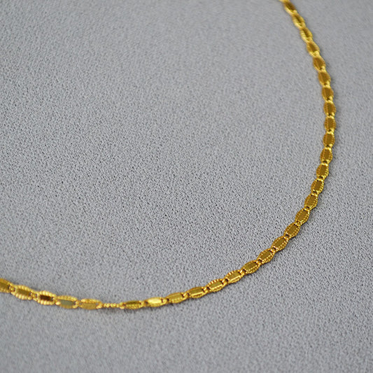 Brass Thin Chain Necklace