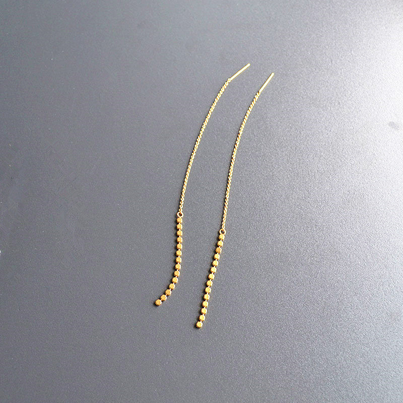 Brass Chain Earrings