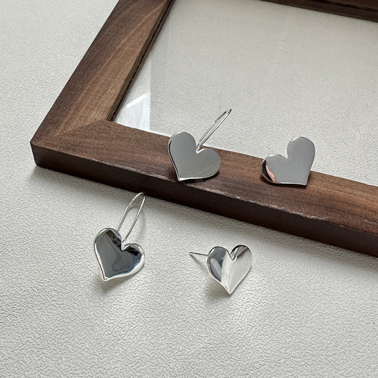 925 Sterling Silver Sweety Heart Earrings