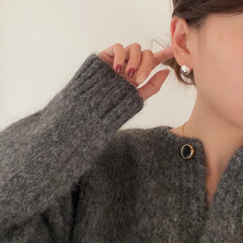 925 Sterling Silver Semicircle Earrings