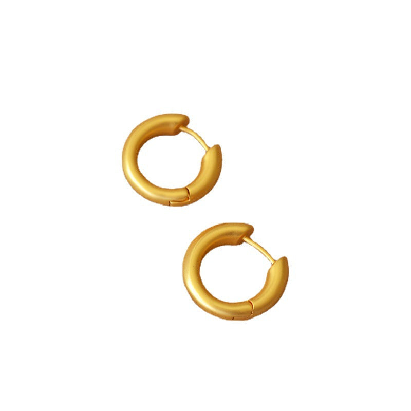 Trendy Brass Earring Hoops