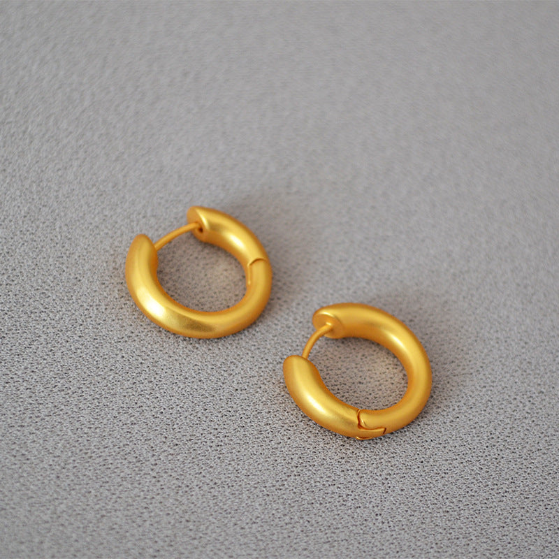 Trendy Brass Earring Hoops