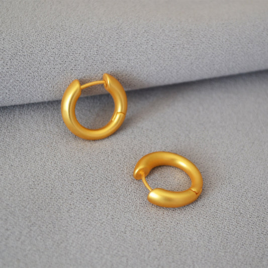 Trendy Brass Earring Hoops