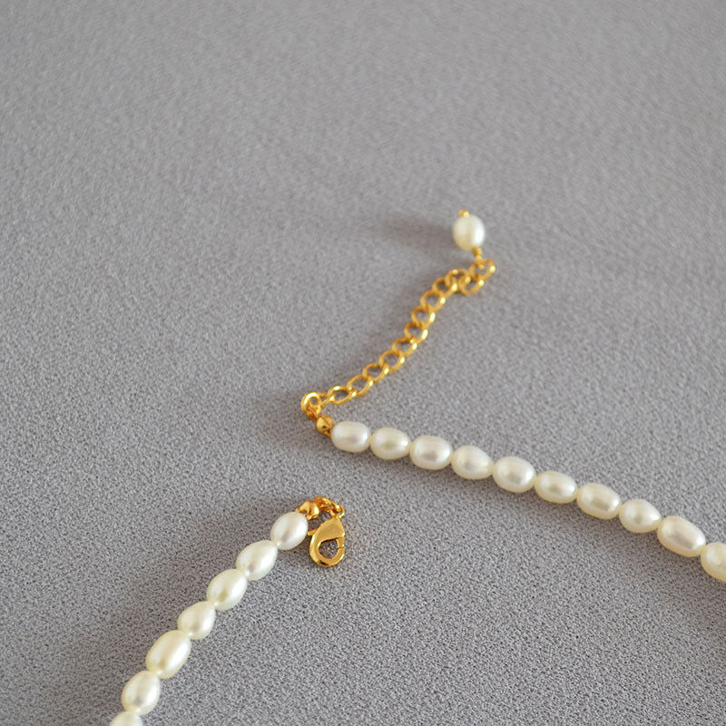 Brass Freshwater Pearl Necklace