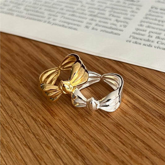 925 Sterling Silver Bow Ring