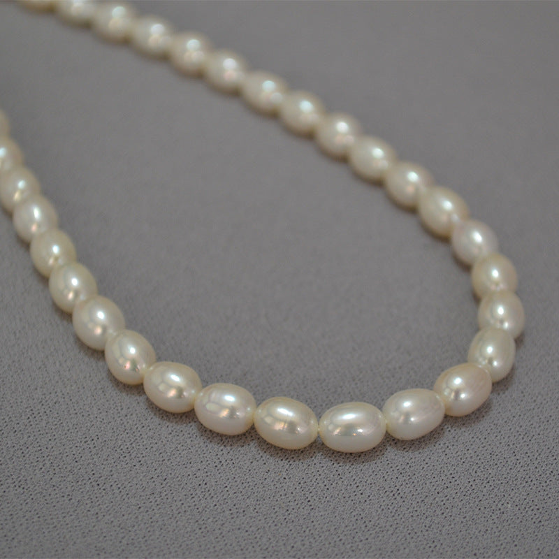 Brass Freshwater Pearl Necklace