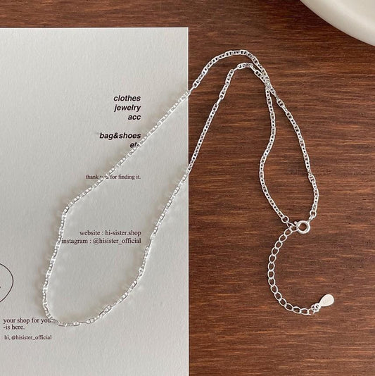 925 Sterling Silver Simple Chain Necklace