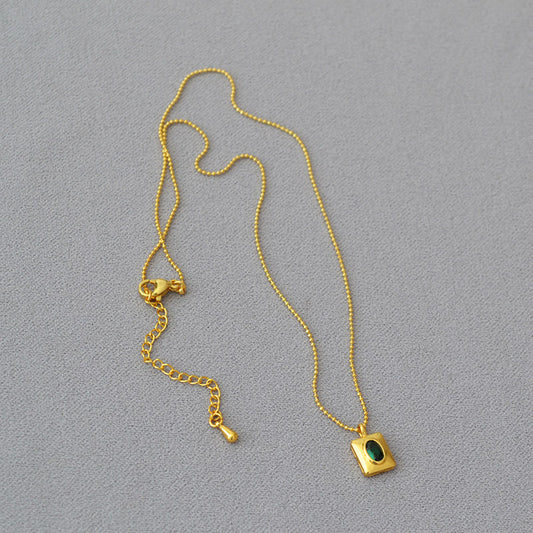 Brass Ball Chain Necklace