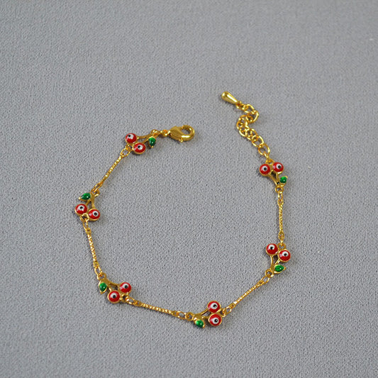 Brass Evil Eye Bracelet Bangle