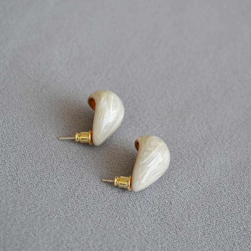 Brass Trendy Water-Drop Earrings
