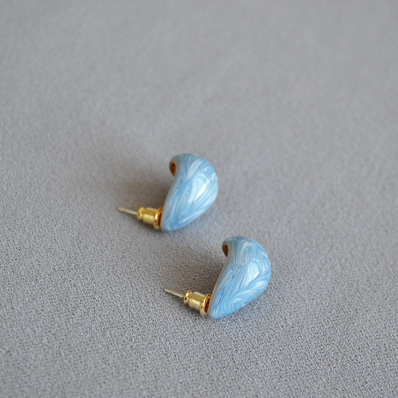 Brass Trendy Water-Drop Earrings