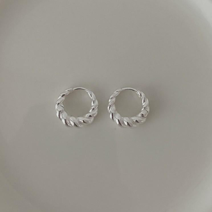 925 Sterling Silver Small Hoop Earrings