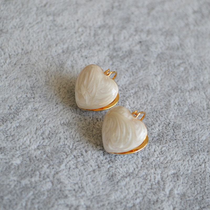 Brass Sweet Heart Earrings