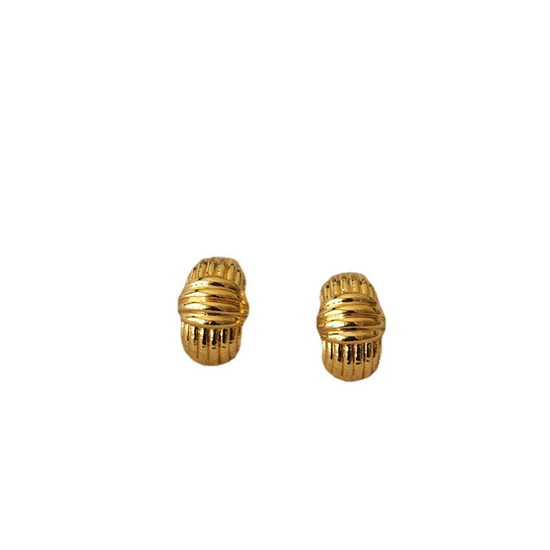 Brass Chic Stud Earrings