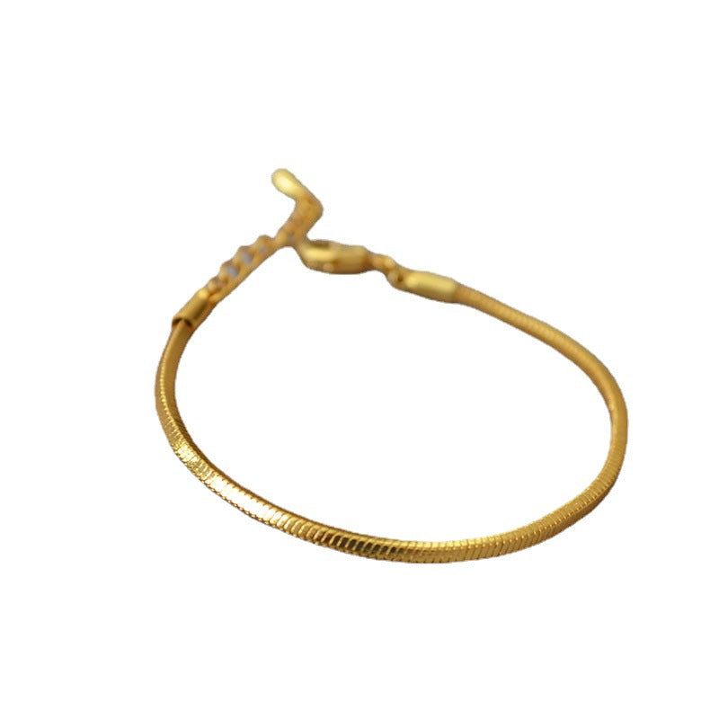 Brass Snake Chain Bracelet Bangle